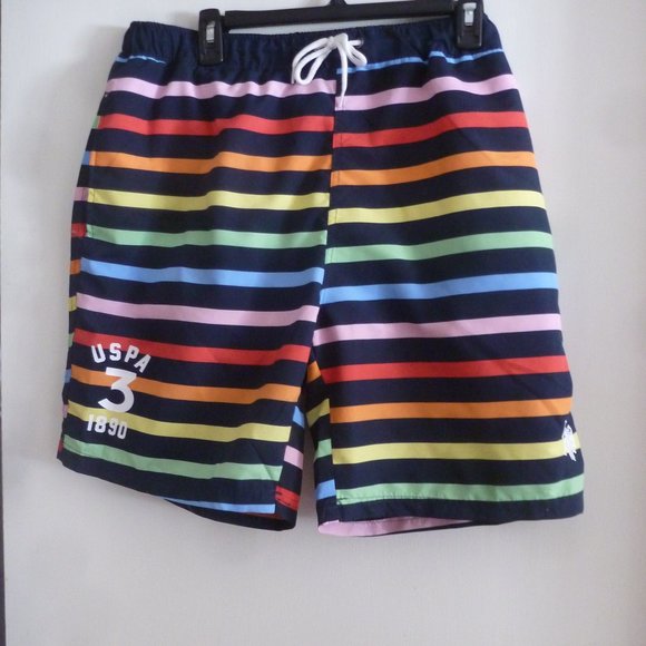 Sale - NEW U.S Polo Assn Men’s Swim Trunks w/ lining and deep side pockets 2XL - Picture 1 of 12